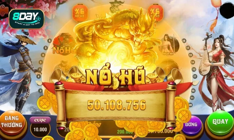 Sảnh quay hũ uy tín của nhà cái 8DAY Sảnh quay hũ uy tín của nhà cái 8DAY